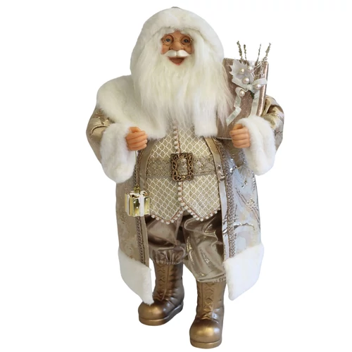 Arany karácsonyi dekoráció Mikulás (64 cm)