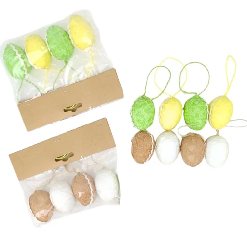 Függeszthető tojások | 4 db / csomag (5 cm x 4 cm) TÖBB SZÍNBEN