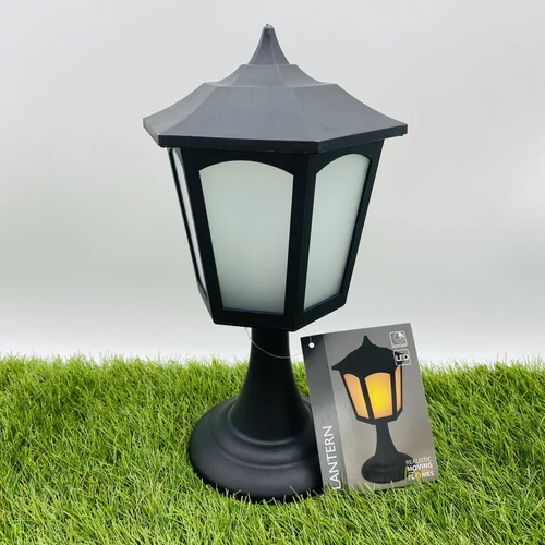 Talpas lámpa LED-es láng effekttel (27cm)