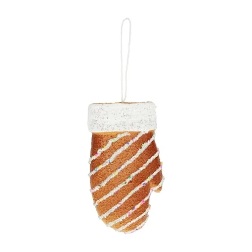 Mézeskalács kesztyű akasztós  (16 cm x 9 cm x 2,5 cm )