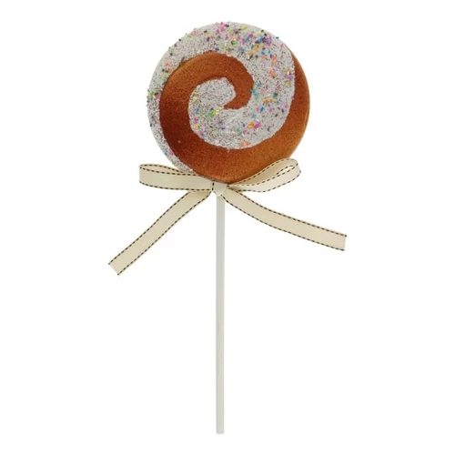 Mézeskalács nyalóka spirál mintával (14,5 cm x 38 cm x 2,5 cm)