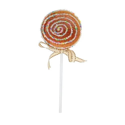 Mézeskalács nyalóka forgó mintás (9,5 cm x 26 cm x 2,3 cm)