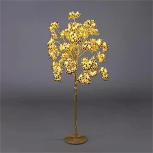 Fényfa gömbökkel, 896 micro LED, melegfehér, kültéri/beltéri,