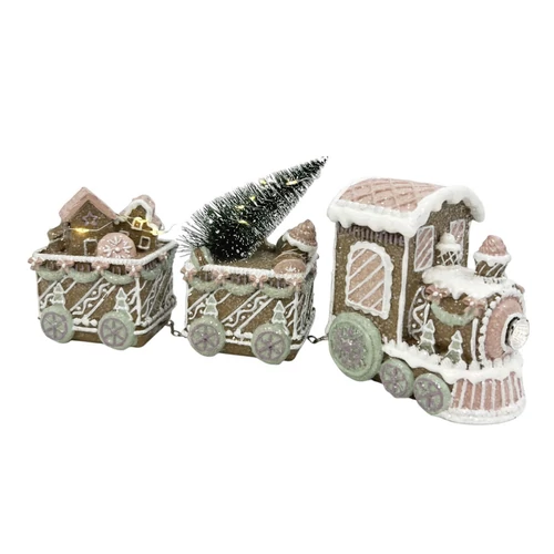 Mézeskalács vonat LED-es