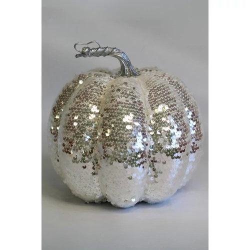 Fehér csillogó tök, (20 cm)