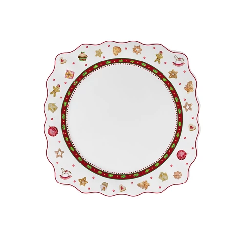 Mézeskalács karácsonyi sekély tányér (26 cm)