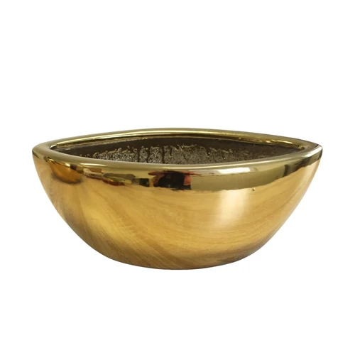 Arany, hosszúkás virágcserép (35 cm)