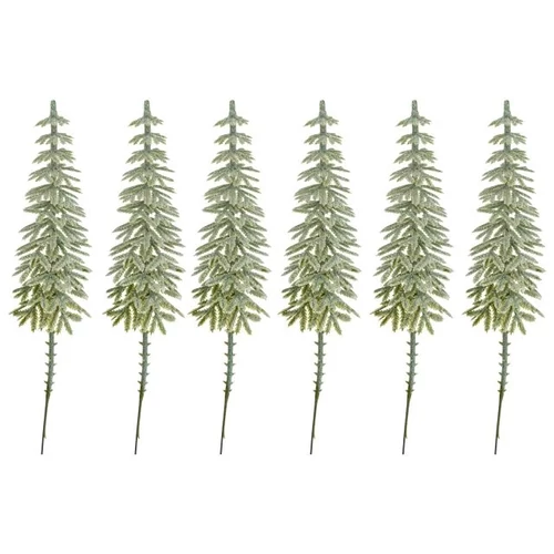 Fenyő szett havas, glitteres, betűzős 28 cm S/6