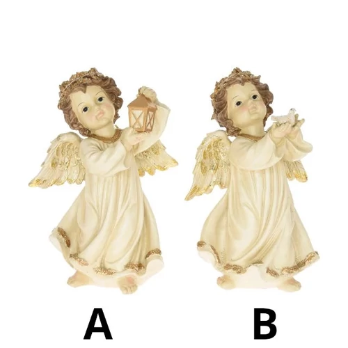 Angyal álló, LED-es (19,5 cm x 15 cm x 31 cm) TÖBBFÉLE