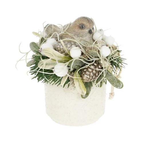 Zúzmarás madárka asztaldísz