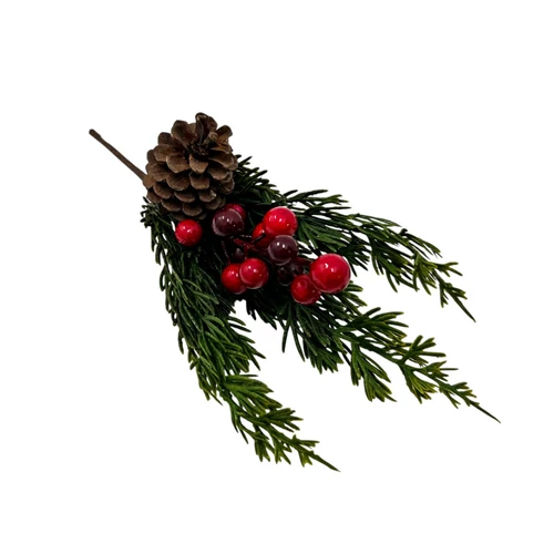 Karácsonyi dekor ág ( 26 cm)