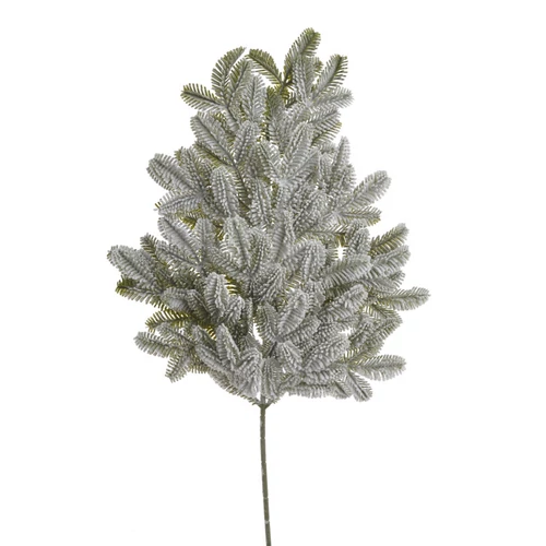 Hóval borított karácsonyi fenyőág (65 cm)