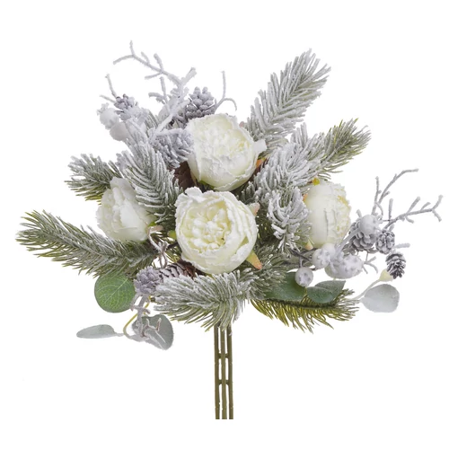 Havas karácsonyi bazsarózsa csokor (35 cm)