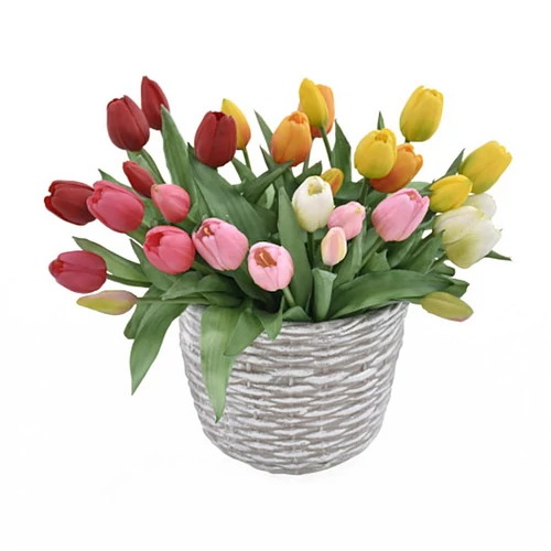 Tulipán csokor (30 cm) TÖBB SZÍNBEN