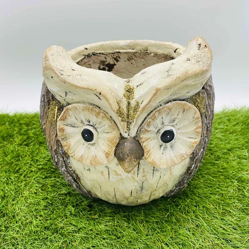 Bagoly formájú kaspó (20 cm x 23 cm x 21 cm)