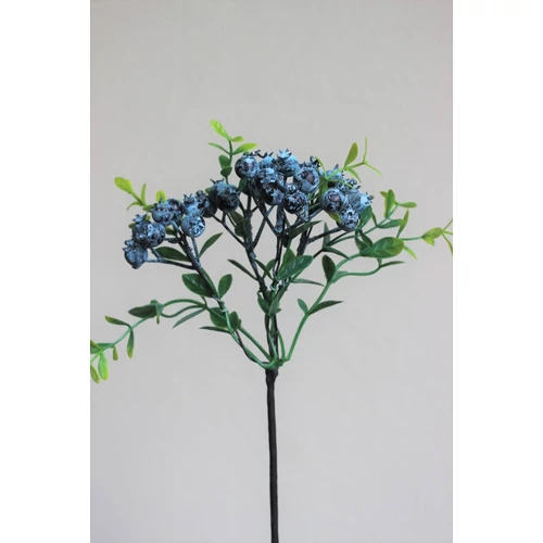 Kék mű bogyók ágon (30 cm)