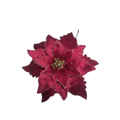 Piros-arany mikulásvirág (24 cm)