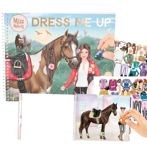 Miss Melody Dress Me Up Matricás Spirálfüzet