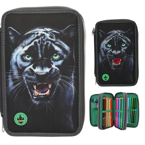 Adventure World 3 Emeletes Töltött Tolltartó LED PANTHER